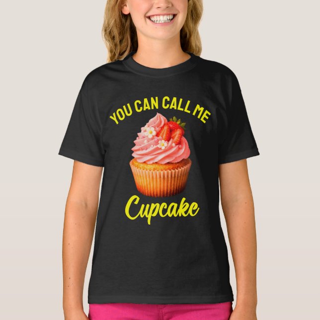 Camiseta você pode me chamar de cupcake (Frente)