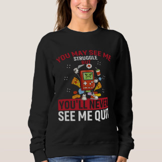 Camiseta Você pode me ver lutar, mas nunca me verá desis
