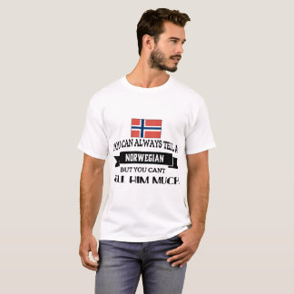 Camiseta você pode sempre norueguês mas você do tella
