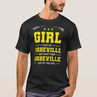 Camiseta Você Pode Tirar A Garota De Asheville North Carol