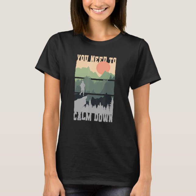 Camiseta Você Precisa Se Acalmar Meditação (Frente)
