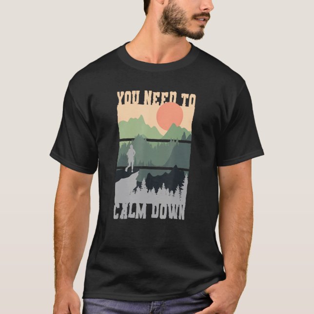 Camiseta Você Precisa Se Acalmar Meditação (Frente)