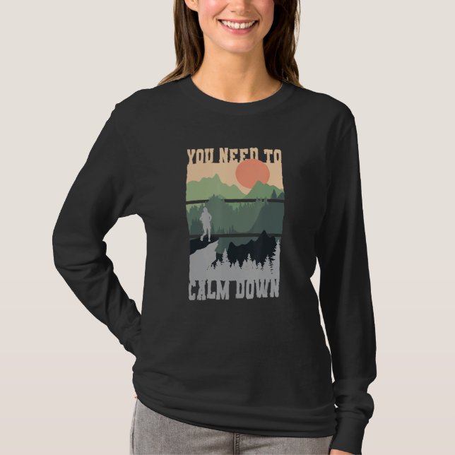 Camiseta Você Precisa Se Acalmar Meditação (Frente)