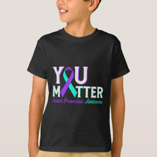 Camiseta Você Prevenção ao Suicídio Verde-azulado & Conscie