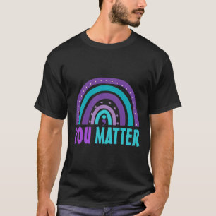 Camiseta Você Problema Prevenção Suicida Consciência Arco-Í