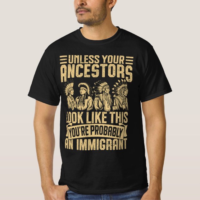 Camiseta Você provavelmente é um imigrante (Frente)