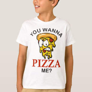 Camiseta Você quer me fazer uma pizza louca e engraçada par