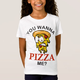 Camiseta Você quer me fazer uma pizza louca e engraçada par