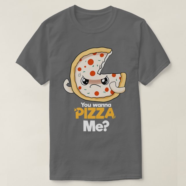 Camiseta Você Quer Pizza Me (Frente do Design)