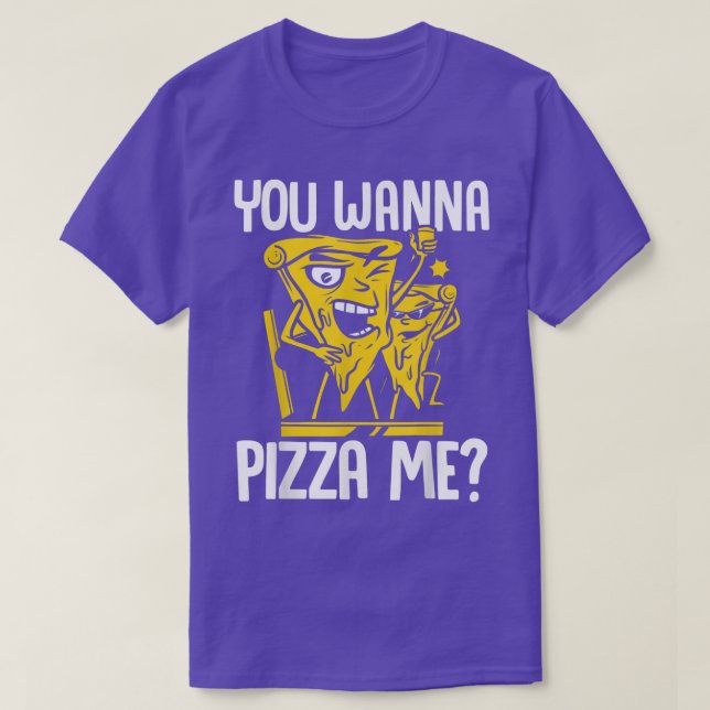 Camiseta Você Quer Pizza Me Comendo Pizza Italiana De Comid (Frente do Design)