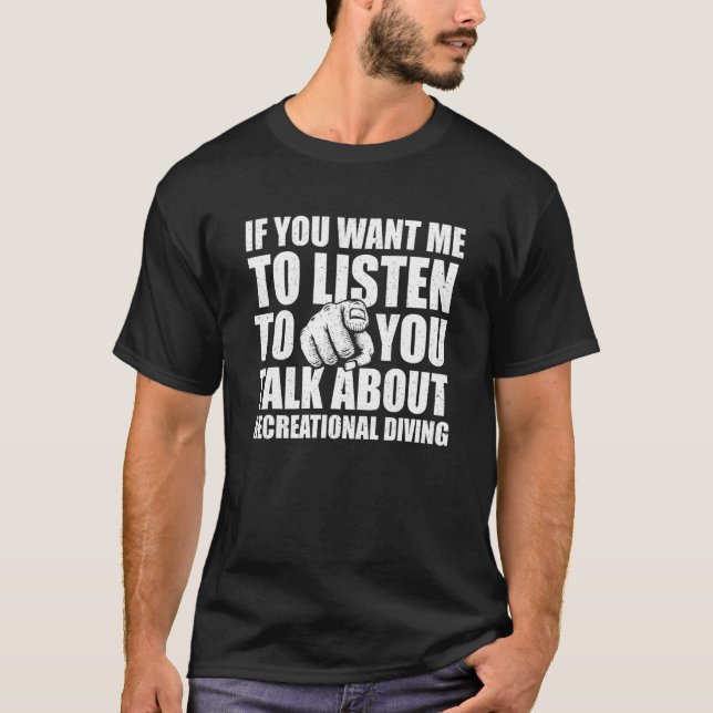 Camiseta Você Quer Que Eu Ouça Falar Sobre Divi Recreaciona (Frente)