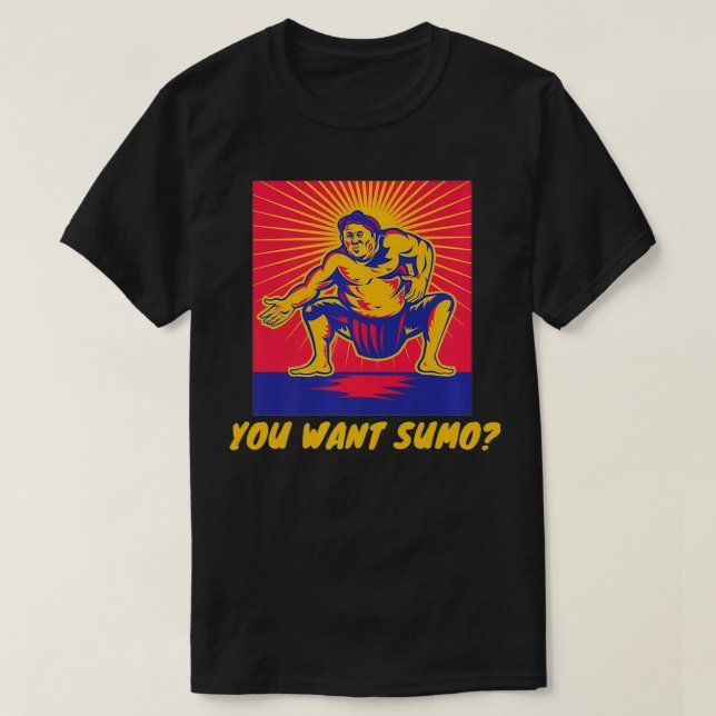 Camiseta Você Quer Sumo Premium (Frente do Design)