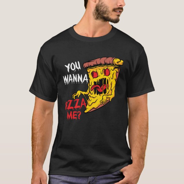 Camiseta Você Quer Uma Pizza Comigo Pizzaria Fazedor de Piz (Frente)