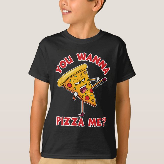 Camiseta Você Quer uma Pizza de Mim Ninja Karate Sahbumnim  (Frente)