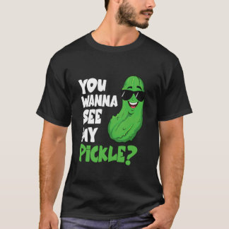 Camiseta Você Quer Ver Meus Picles Pepino Legume Picles