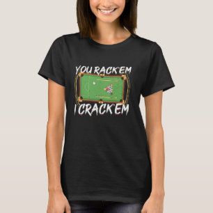 Camiseta Você Racha Em Eu Quebro Espírito de Bilhar