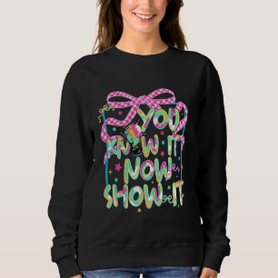 Camiseta Você Sabe Agora Mostrar Dia de Teste de Laço Coque