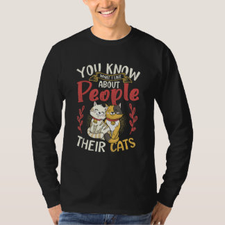 Camiseta Você Sabe o Que Eu Gosto nas Pessoas Os Gatos Dele