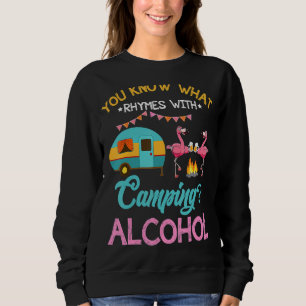 Camiseta Você Sabe O Que Rima Com Acampamento E Bebida Álco