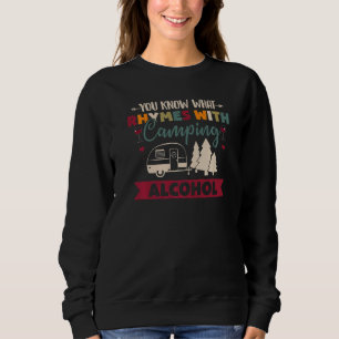 Camiseta Você Sabe O Que Rima Com Álcool De Acampamento