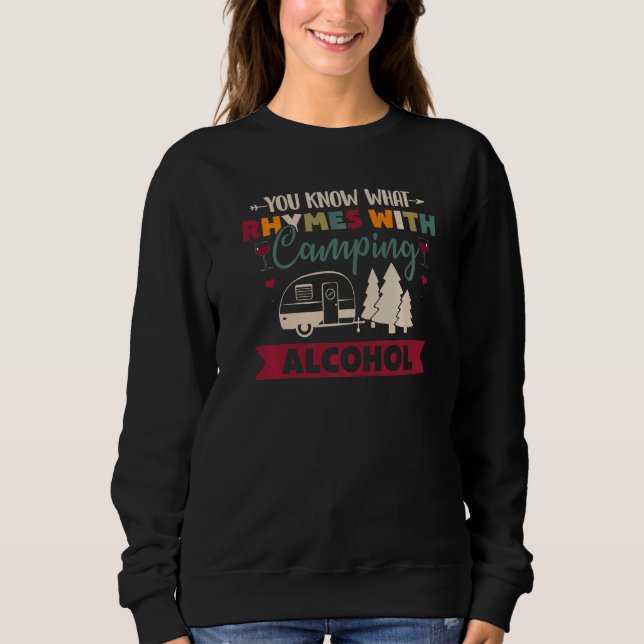 Camiseta Você Sabe O Que Rima Com Álcool De Acampamento   (Frente)