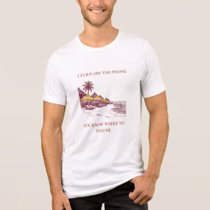 Camiseta Você Sabe Onde Me Encontrar Retro Luxo Praia