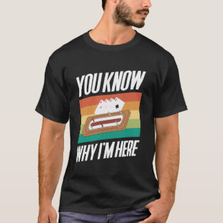 Camiseta Você Sabe Por Que Estou Aqui Jogador de Cribbage