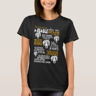 Camiseta Você Sabe Que Você É O Próprio Beagle Quando T