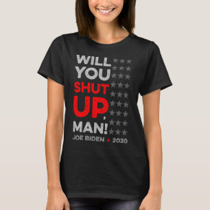 Camiseta Você se Cala Homem Joe Biden Donald Trump Dete V