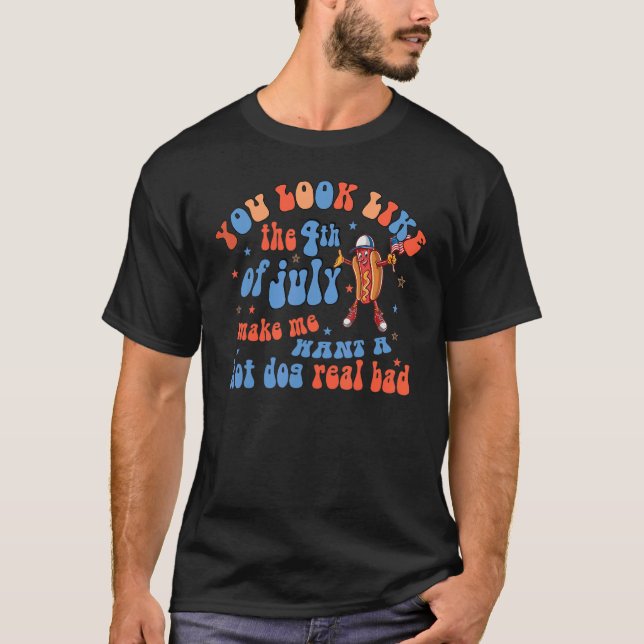 Camiseta Você Se Parece Com O Dia Da Independência De 4 De  (Frente)