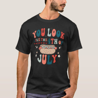 Camiseta Você Se Parece Com O Quarto De Julho Um Cachorro Q