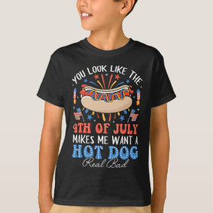 Camiseta Você Se Parece Com Os Homens Americanos Quentes De