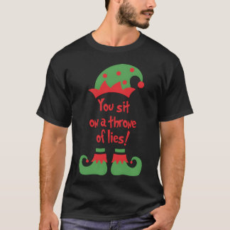 Camiseta Você senta em um trono de Mentiras amigo