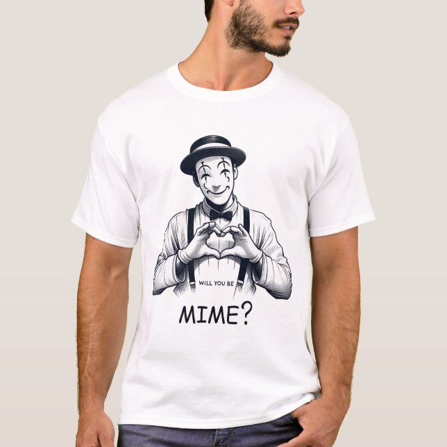 Camiseta Você será mímico? (Frente)