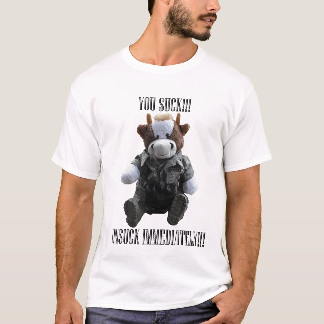 Camiseta Você suga, unsuck imediatamente (Frente)