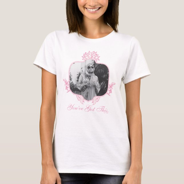 Camiseta Você tem isso, o lótus branco (Frente)