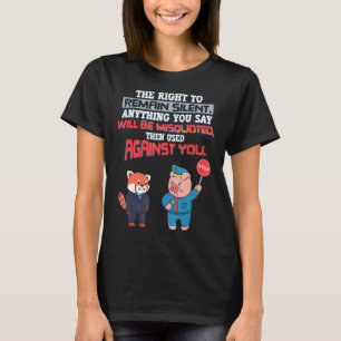Camiseta Você Tem O Direito De Permanecer Silencioso, Mal c