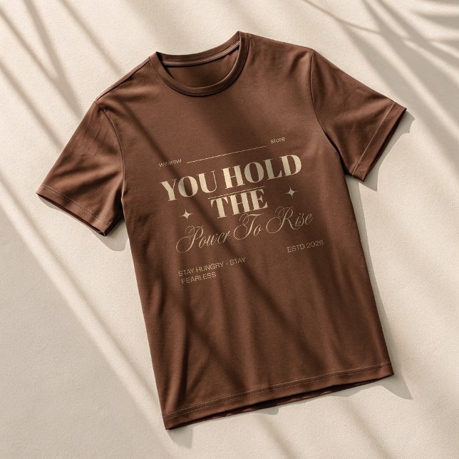 Camiseta VOCÊ TEM O PODER DE SE ELEVAR | Savage Motivaciona (Criador carregado)