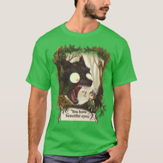 Camiseta Você tem olhos lindos sobre o muro do jardim