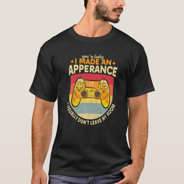 Camiseta Você Tem Sorte Que Eu Fiz Um Vídeo Game Contr (Frente)