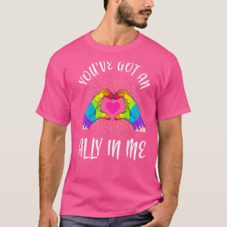 Camiseta Você Tem Um Aliado Em Mim Orgulho Lgbt