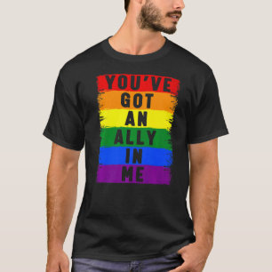 Camiseta Você tem um Aliado em mim Orgulho Lgbt Lgbtq