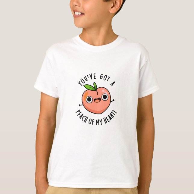 Camiseta Você tem um Pêssego do meu coração, Fruta Engraçad (Frente)