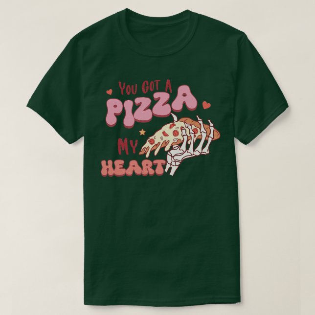 Camiseta Você tem uma pizza do meu coração 1 (Frente do Design)