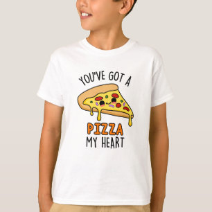 Camiseta Você tem uma pizza, meu coração, doce Pizza