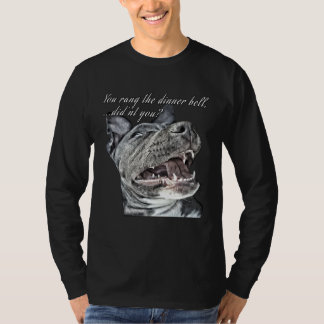 Camiseta Você tocou o sino do jantar  Cachorro e Gato  para