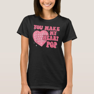 Camiseta Você Torna Meu Coração Pop Retro Dia de os namorad