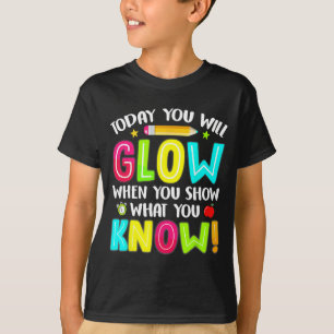 Camiseta Você Vai Brilhar Testes Engraçados Crianças De Pro