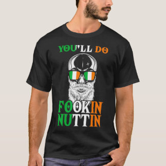 Camiseta Você vai fazer Fookin Nuttin Irish Skull com Sungl