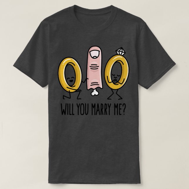 Camiseta Você vai me casado com a proposta de casamento dos (Frente do Design)